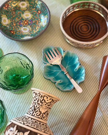 Antique Sheffield Sardine Fork - Silverplate with Mother of Pearl Handle