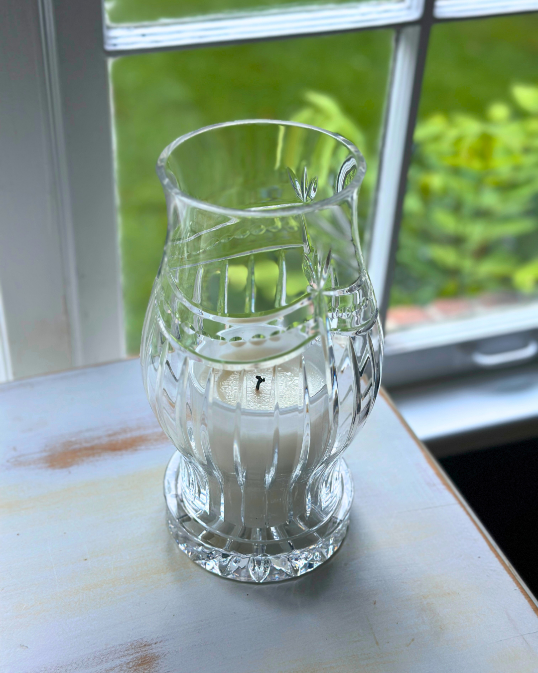 Hand Cut Crystal Hurricane