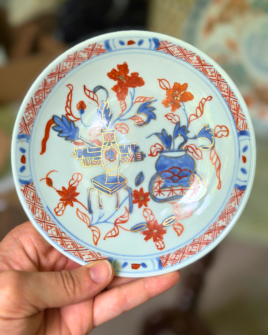 Antique Japanese Imari Porcelain Plate