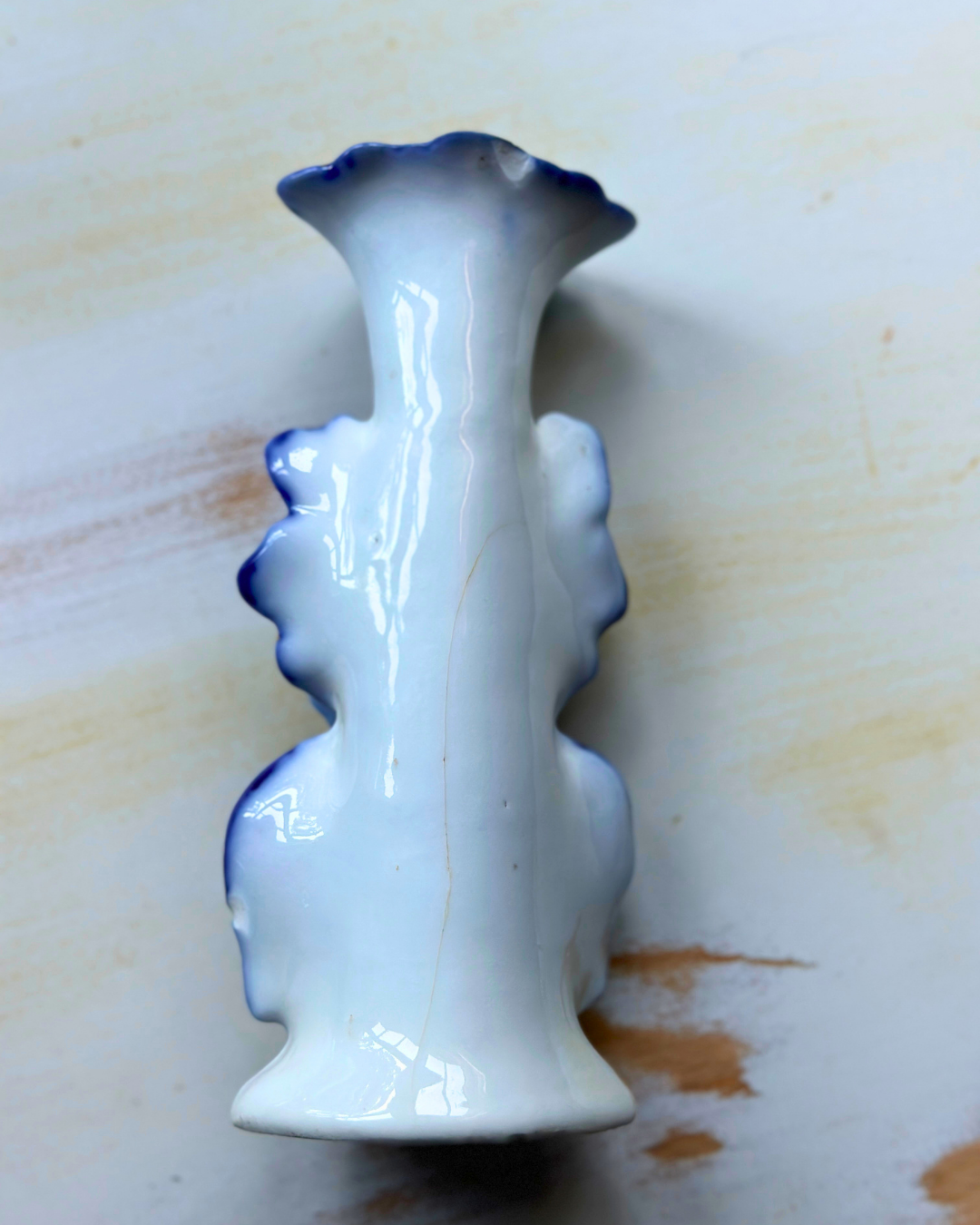 Antique Old Paris Porcelain Cande Holders - Pair