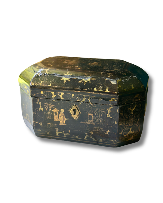Antique 19th Century Chinese Export Tea Caddy
