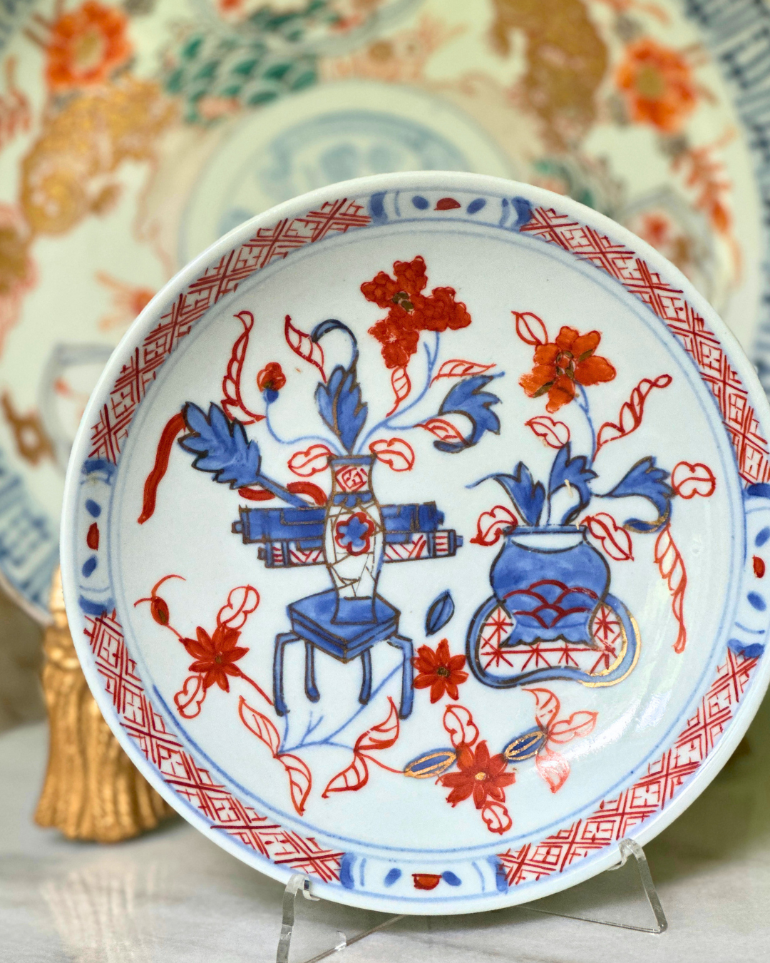 Antique Japanese Imari Porcelain Plate