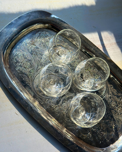 Vintage Miniature Brandy Snifters (Set of 4)