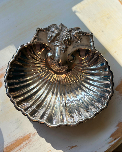 Reed & Barton Silver-Plated Grape Shell Dish