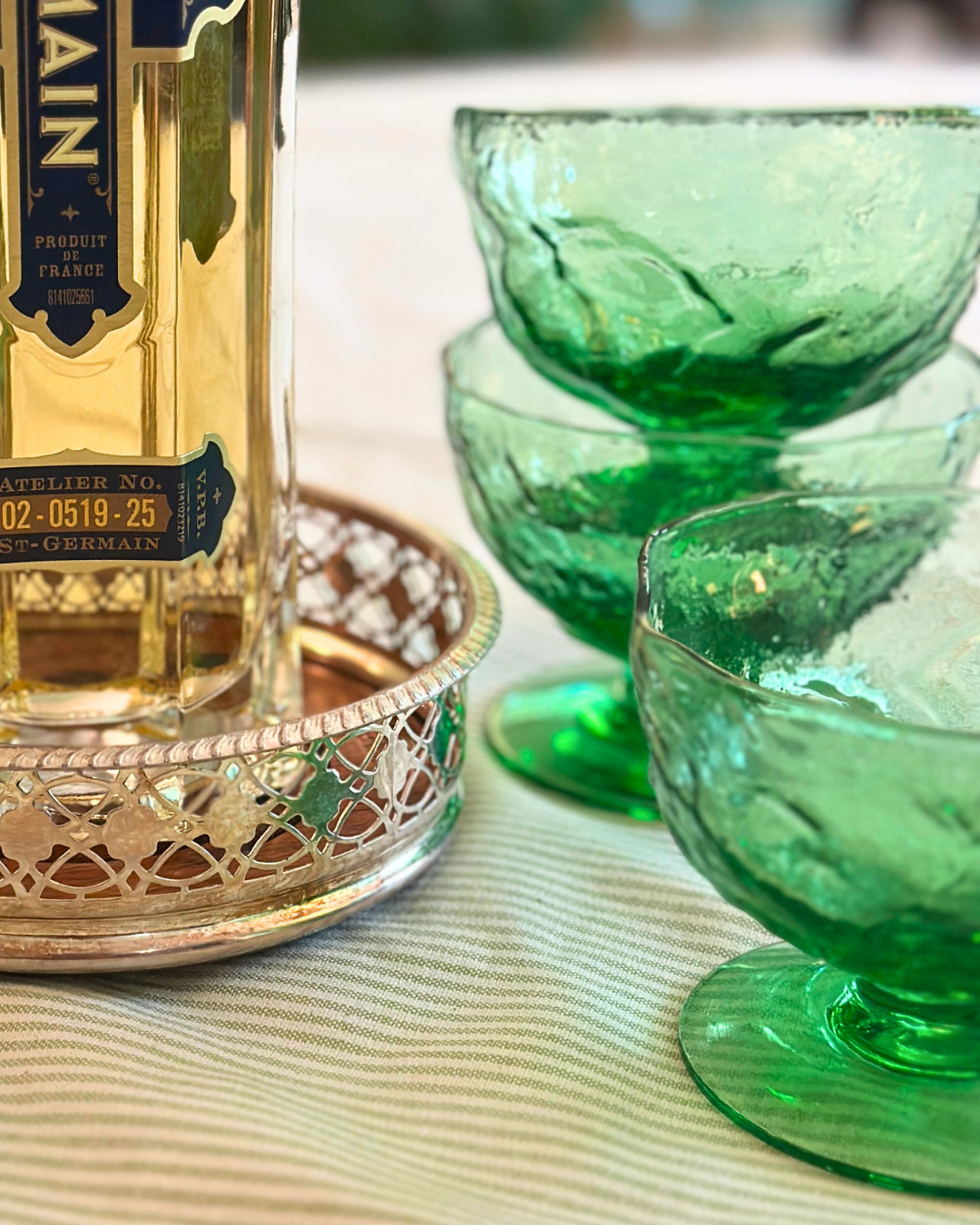 Silverplate Vintage English Bottle Coaster