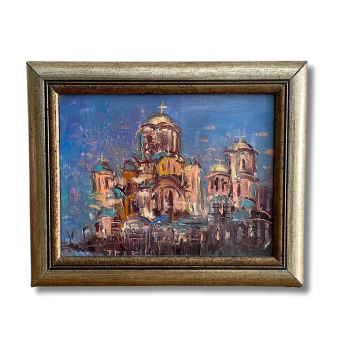 Impressionist Russian Orthodox Church Painting