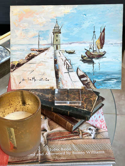 Vintage Italian Coastal Painting