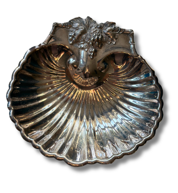 Reed & Barton Silver-Plated Grape Shell Dish